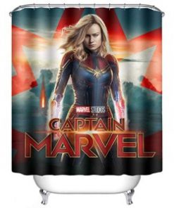 Captain Marvel Shower Curtain (AT)