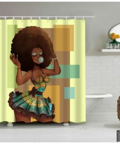 East African Woman Shower Curtain (AT)