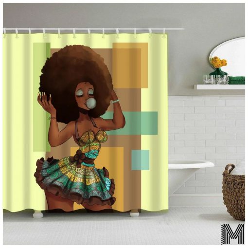 East African Woman Shower Curtain (AT)