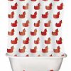 Evil Red Devil Duckie Shower Curtain (AT)