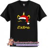 Extra Santa Claus Unicorn Birthday Occu T-Shirt (AT)