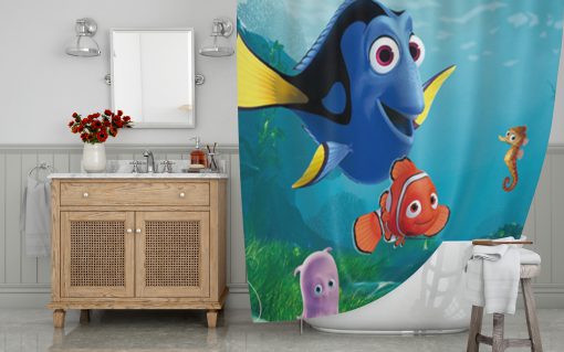 Finding Dory and Nemo Series Shower Curtain (AT)