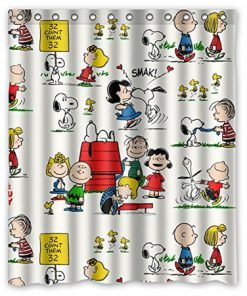 Ganma Cartoon Character Snoopy Shower Curtain (AT)