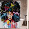 Girls American Shower Curtain (AT)