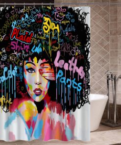 Girls American Shower Curtain (AT)