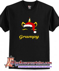 Grumpy Santa Claus Unicorn Birthday Occ T-Shirt (AT)