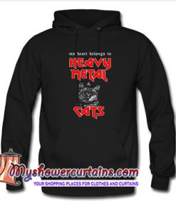 Heavy Metal and Cats Hoodie (AT)