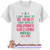 I just want to be crafty and watch Hallmark Christmas T-Shirt (AT)