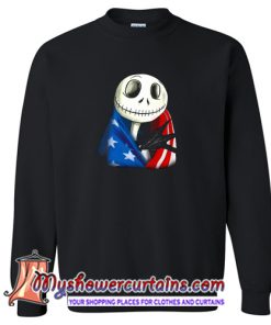 Jack Skellington American Flag Sweatshirt (AT)