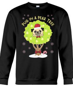 PUG IN A PEAR TREE Crewneck Sweatshirt (AT)
