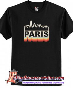 Paris Skyline Vintage T-Shirt (AT)