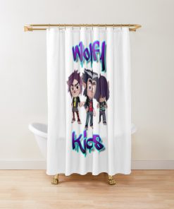 Pj-masks-netflix-wolfy kids' Shower Curtain (AT)