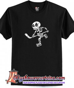 Skeleton Hockey Lovers Halloween T-Shirt (AT)