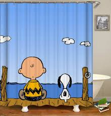 Snoopy Peanuts Gang Shower Curtain (AT)