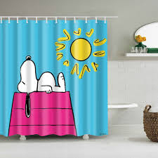 Sunny Day with Sleeping Snoopy Shower Curtain (AT)