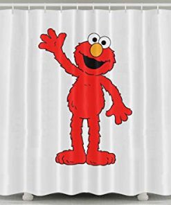 The Muppet Elmo Elmo's World Logo Fashion Shower Curtain (AT)