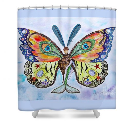 Winged Metamorphosis Shower Curtain (AT)