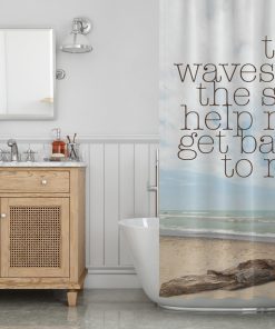 help me get back home shower curtain (AT)