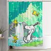 snoopy shower curtain-(AT)