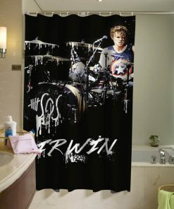 Ashton Irwin curtain, 5sos Luke Hemmings Shower Curtain (AT)