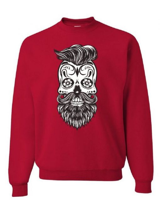 Hipster Sugar Skull Sweatshirt (AT)