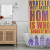 Home sweet home Shower Curtain (AT)