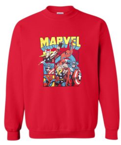 Marvel Comic Red Sweatshirt (AT)