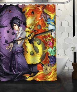 Nice Custom Naruto Anime Shower Curtain (AT)