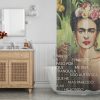 Quote print Frida Kahlo Shower Curtain (AT)