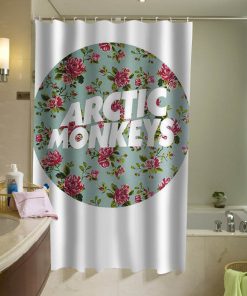 arctic monkeys logo flower shower curtain (AT)