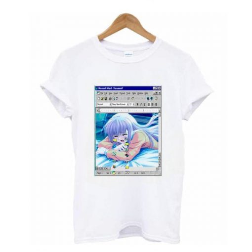 Anime Tears Crying Girls Print t shirt RF02