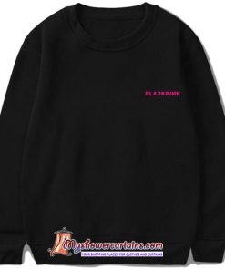 BLACKPINK little font Sweatshirt (black) SN