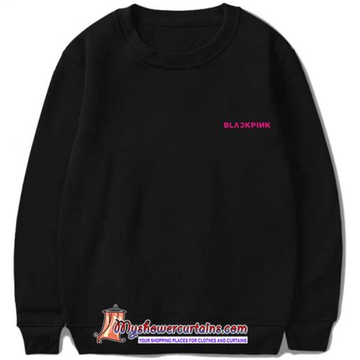 BLACKPINK little font Sweatshirt (black) SN