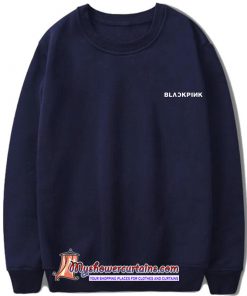 BLACKPINK little font Sweatshirt (navy) SN