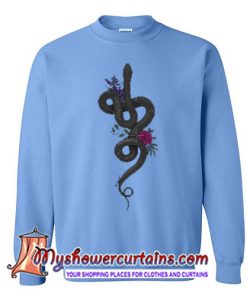 Black Floral Snake Sweatshirt SN
