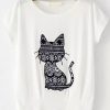 Cat Pattern Patch T-shirt SN