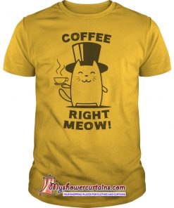 Coffee Right Meow TShirt SN