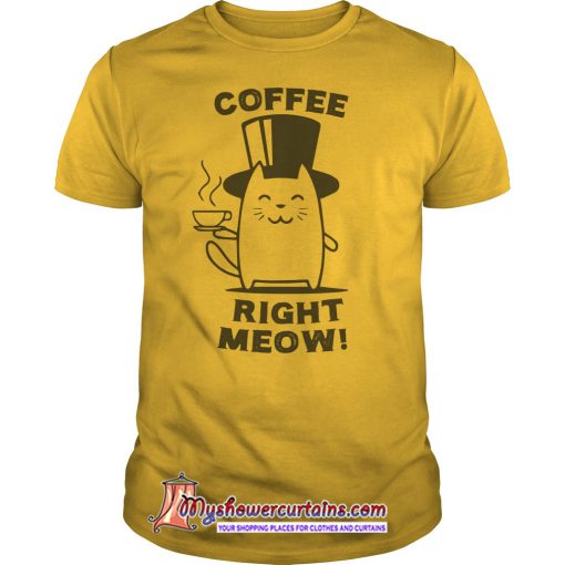 Coffee Right Meow TShirt SN