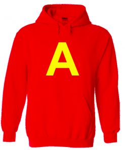 Letter A Red hoodie RF02