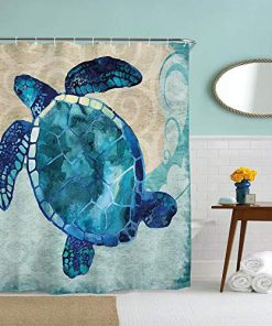 Sea Turtle Ocean Shower Curtain RF02