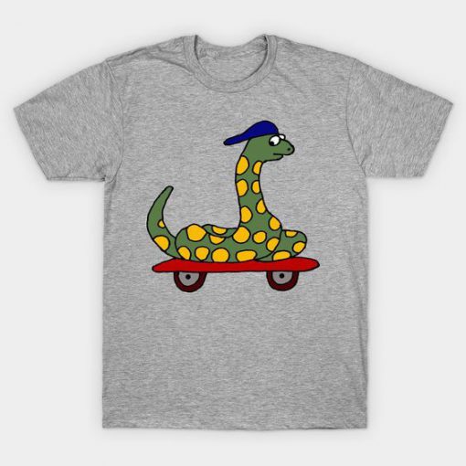 Snake on Skateboard t shirt RF02