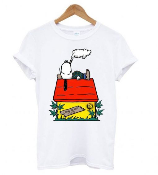 Snoop Dogg Snoopy Smoking t shirt RF02