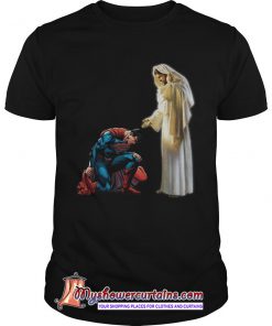 Superman end of head first Jesus shirt SN