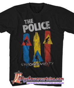 Synchronicity Album Art Streaks The Police Shirt SN