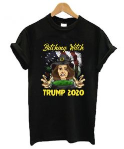 Top Bitching Witch Trump 2020 American Flag Halloween t shirt RF02