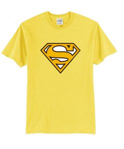 Yellow Superman Logo t shirt RF02