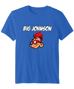 big johnson tshirt blue SN