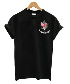 Angels Black Flowers t shirt RF02