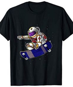 Astronaut Skateboard Weltraum Skater t shirt RF02