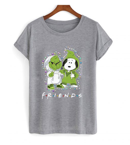 Baby Grinch And Snoopy Friends Light Christmas T shirt RF02